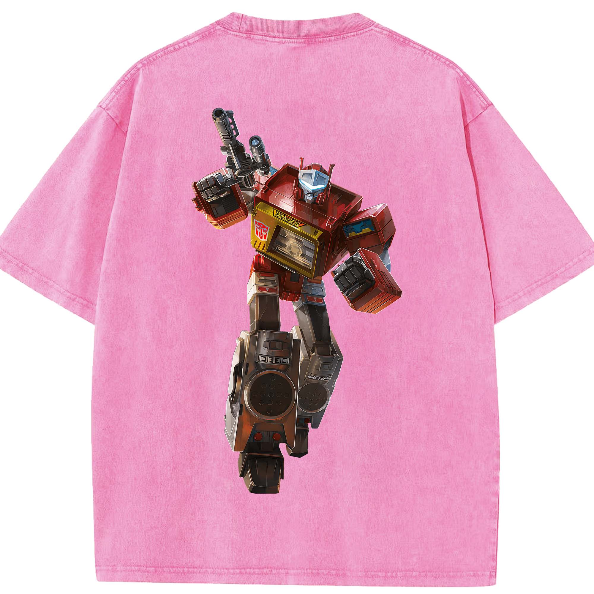 （画像用） Transformers トランスフォーマー 綿100% ヴィンテージ風 半袖Tシャツ（背面プリント）